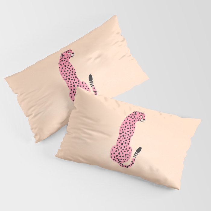 The Stare: Peach Cheetah Edition Pillow Sham Gallery Image 4