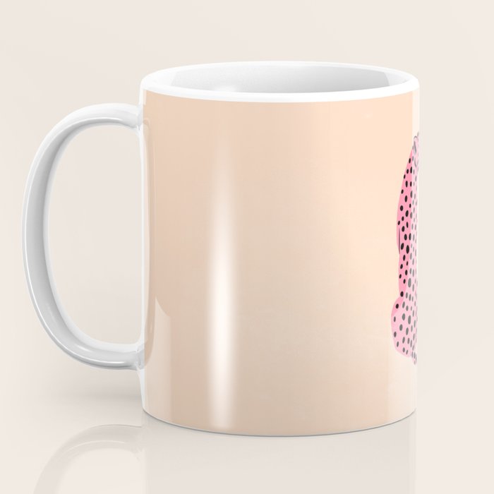 The Stare: Peach Cheetah Edition Coffee Mug Gallery Image 3