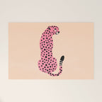 The Stare: Peach Cheetah Edition Welcome Mat Gallery Image 1