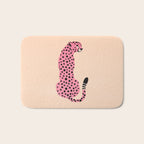 The Stare: Peach Cheetah Edition Bath Mat Gallery Image 1