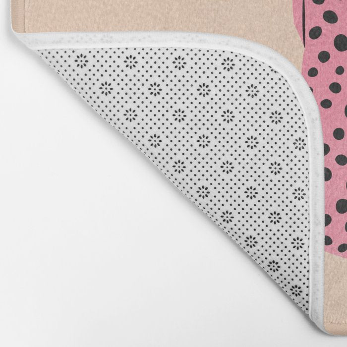 The Stare: Peach Cheetah Edition Bath Mat Gallery Image 2