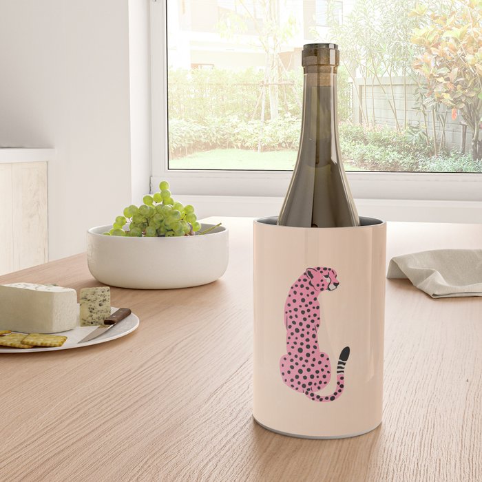 The Stare: Peach Cheetah Edition Wine Chiller Gallery Image 4