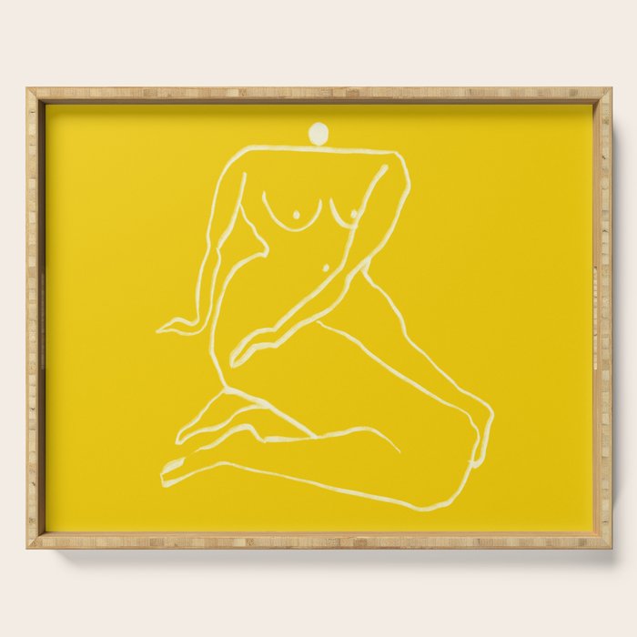 SUNNY WOMAN Serving Tray Gallery Image 1