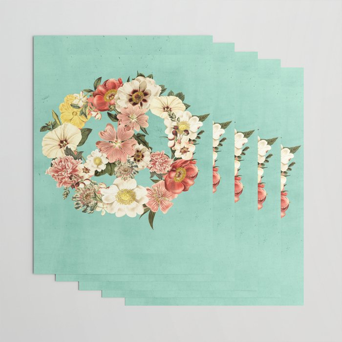 Botanica Peace sign Wrapping Paper Gallery Image 3
