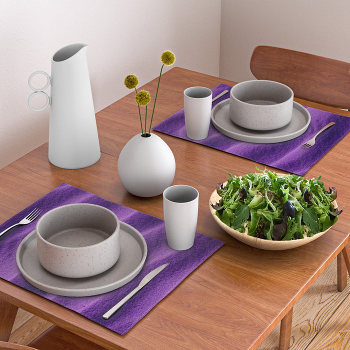 Sand Ripples - Purple Placemat Gallery Image 2