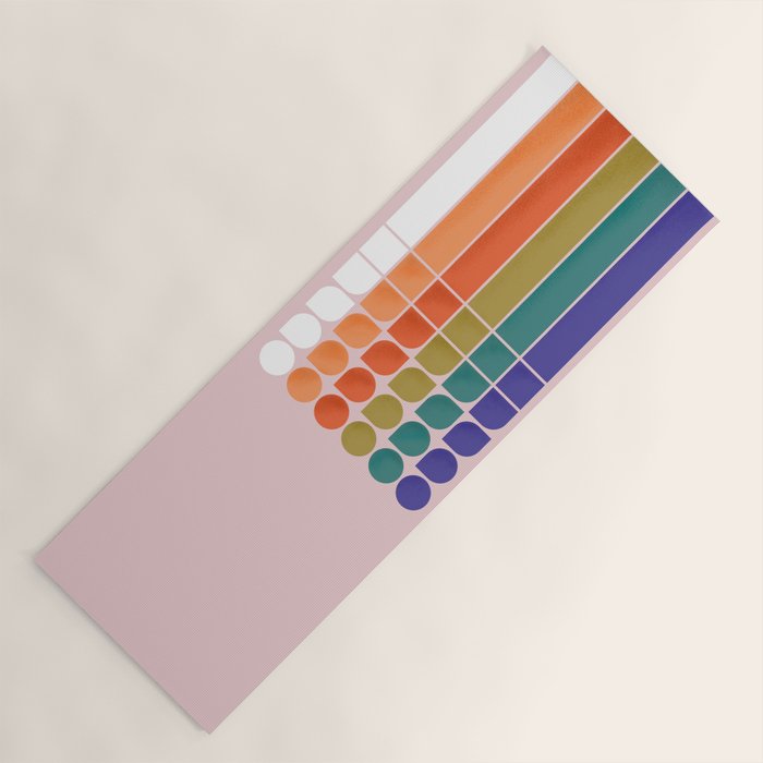 Colorful Changing Shapes Yoga Mat Gallery Image 1
