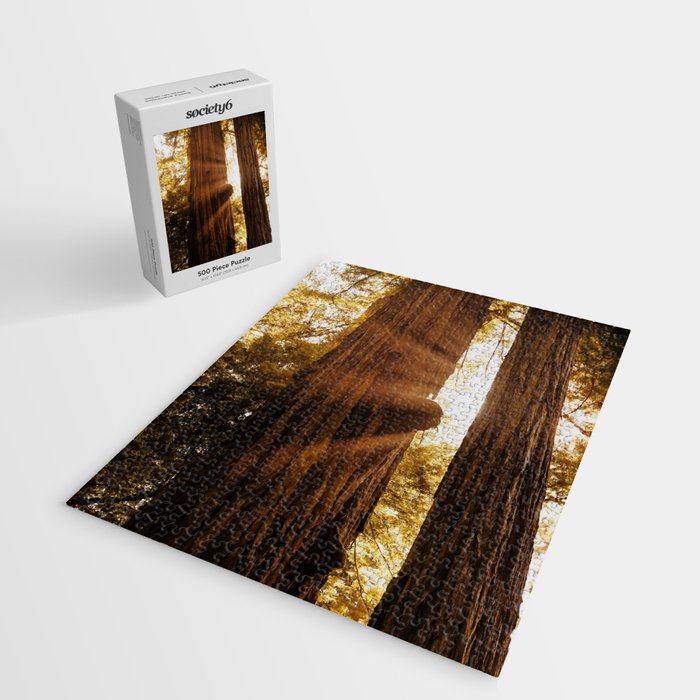 Redwood Forest Sunbeams Jigsaw Puzzle Gallery Image 2