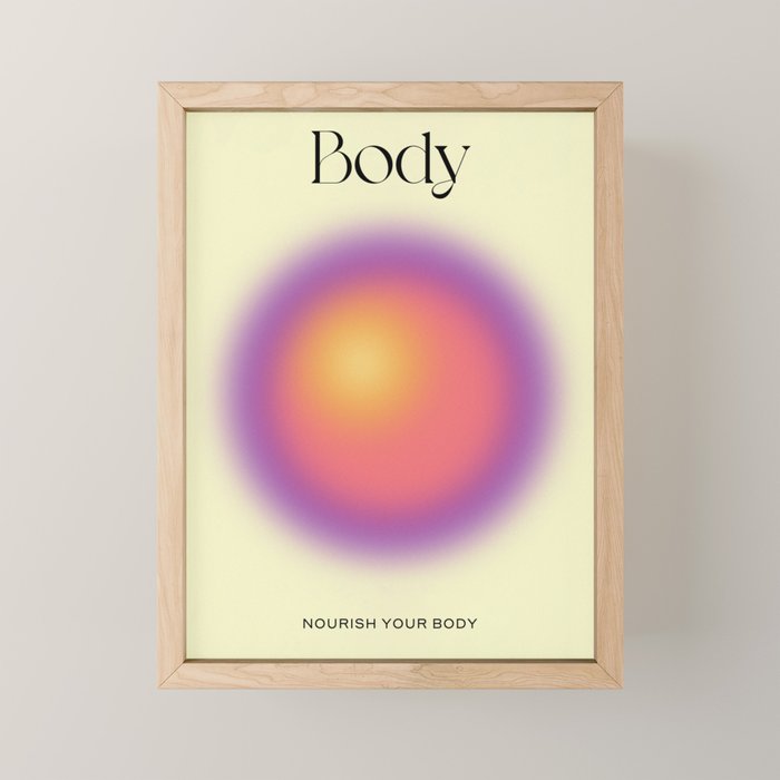 Body: Aura Gradient 02 Mini Art Print Gallery Image 1