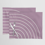 Minimal Arch XXXI Lilac Purple Modern Geometric Lines Placemat Gallery Image 1