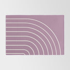 Minimal Arch XXXI Lilac Purple Modern Geometric Lines Rug Gallery Image 2