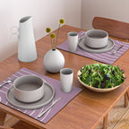 Minimal Arch XXXI Lilac Purple Modern Geometric Lines Placemat Gallery Image 2