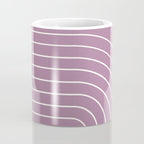 Minimal Arch XXXI Lilac Purple Modern Geometric Lines Coffee Mug Gallery Image 4