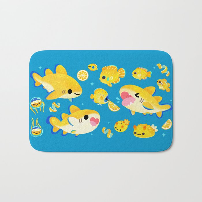 Lemon shark and friends  Bath Mat Gallery Image 1