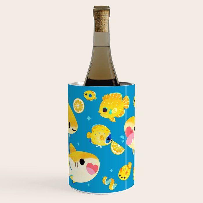 Lemon shark and friends  Wine Chiller Gallery Image 1
