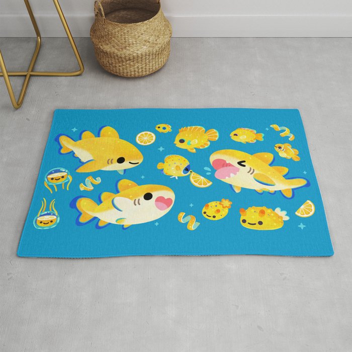 Lemon shark and friends  Rug Gallery Image 1
