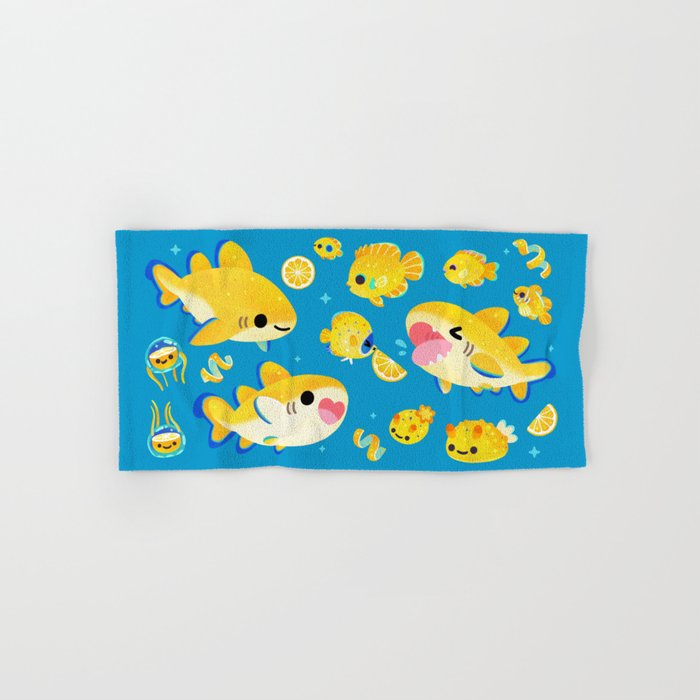Lemon shark and friends  Bath Towel Gallery Image 1