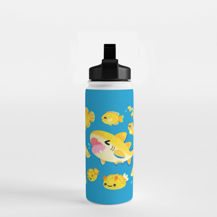 Lemon shark and friends  Water Bottle Gallery Image 2