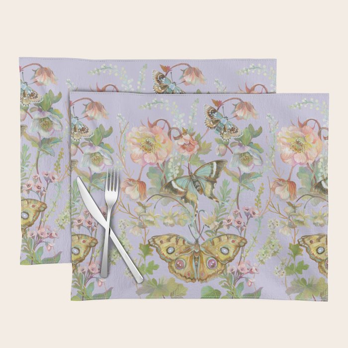 Butterfly Purple Garden Placemat Gallery Image 1