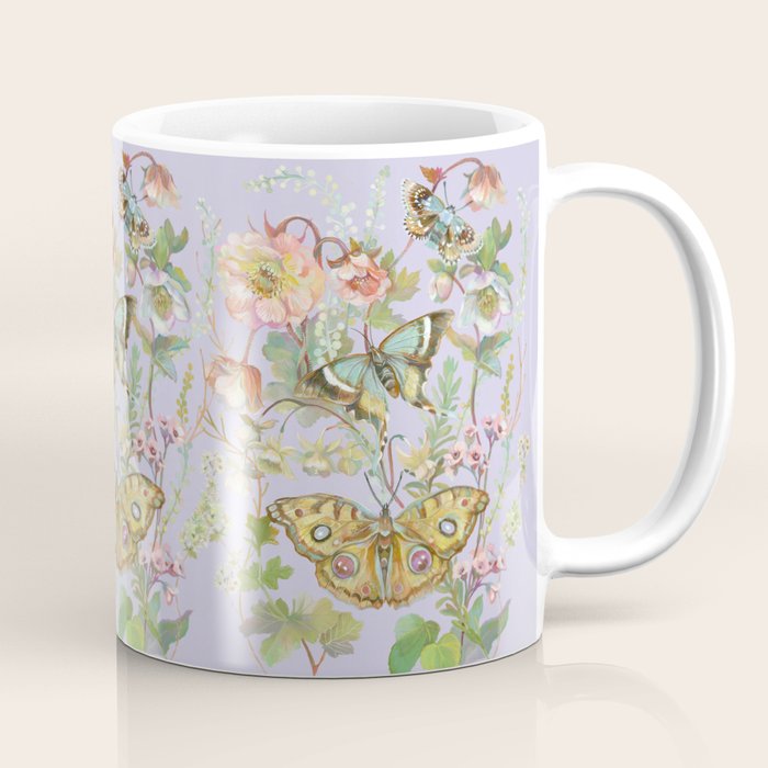 Butterfly Purple Garden Coffee Mug Gallery Image 1