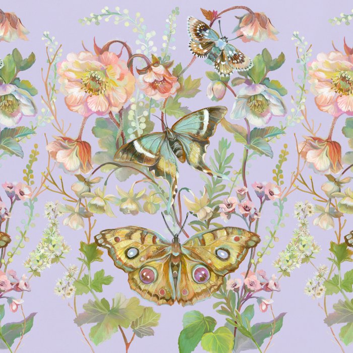 Butterfly Purple Garden Coffee Mug Gallery Image 2