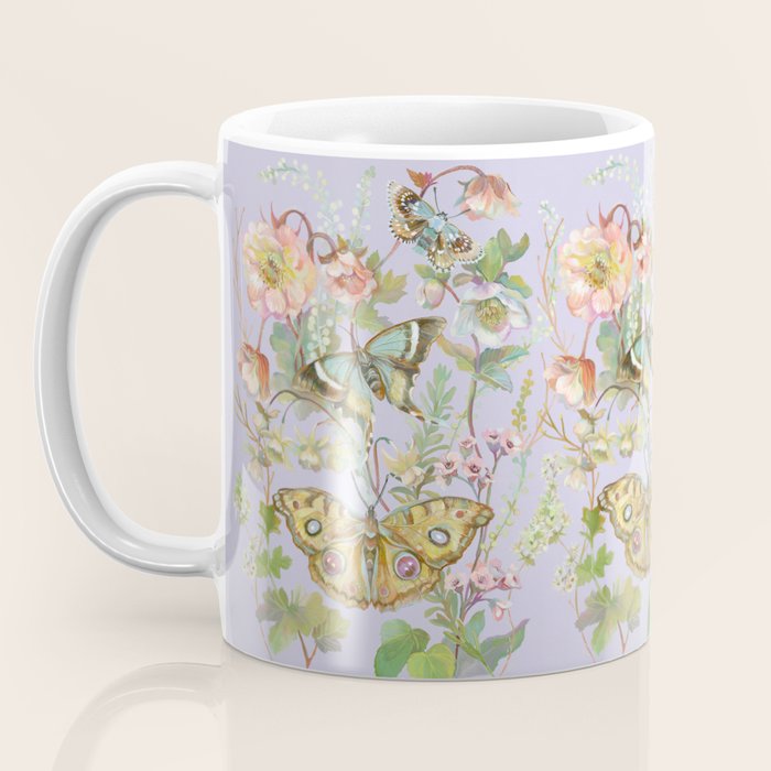Butterfly Purple Garden Coffee Mug Gallery Image 3