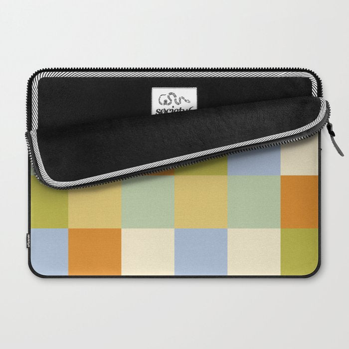 Bold Retro Checks Pattern - Large XXXVI Laptop Sleeve Gallery Image 2