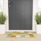 Bold Retro Checks Pattern - Large XXXVI Welcome Mat Gallery Image 3