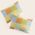 Bold Retro Checks Pattern - Large XXXVI Pillow Sham Gallery Image 3