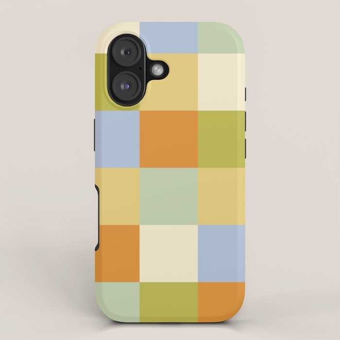 Bold Retro Checks Pattern - Large XXXVI iPhone Case Gallery Image 1