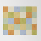 Bold Retro Checks Pattern - Large XXXVI Throw Blanket Gallery Image 2