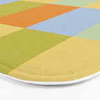 Bold Retro Checks Pattern - Large XXXVI Bath Mat Gallery Image 3