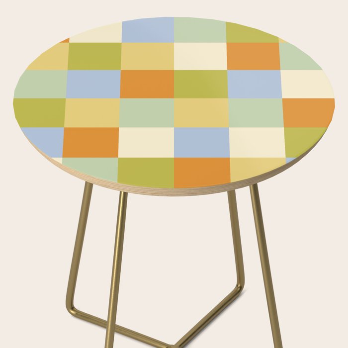 Bold Retro Checks Pattern - Large XXXVI Side Table Gallery Image 2