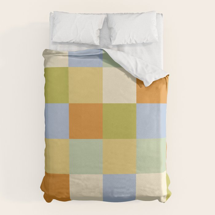 Bold Retro Checks Pattern - Large XXXVI Duvet Cover Gallery Image 1