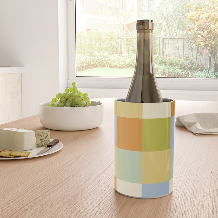 Bold Retro Checks Pattern - Large XXXVI Wine Chiller Gallery Image 4