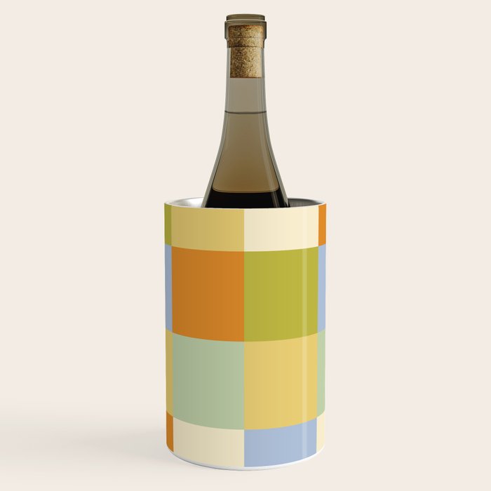 Bold Retro Checks Pattern - Large XXXVI Wine Chiller Gallery Image 1