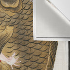 Man And Fish Japanese Woodblock Print Wall Tapestry Gallery Image 3