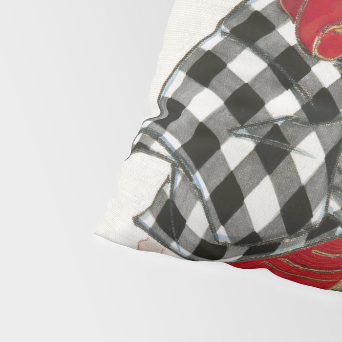 Man And Fish Japanese Woodblock Print Pillow Sham Gallery Image 4