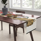 Man And Fish Japanese Woodblock Print Table Runner Gallery Image 2