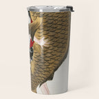 Man And Fish Japanese Woodblock Print Travel Mug Gallery Image 2