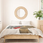 Man And Fish Japanese Woodblock Print Duvet Cover Gallery Image 3