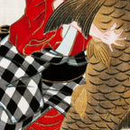 Man And Fish Japanese Woodblock Print Coffee Mug Gallery Image 2
