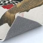 Man And Fish Japanese Woodblock Print Rug Gallery Image 4