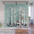 The Birches Wall Mural Gallery Image 1