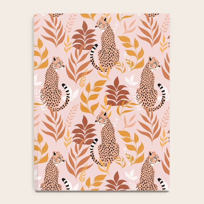 Summer Cheetah Pattern I - Terracotta  Notebook Gallery Image 4