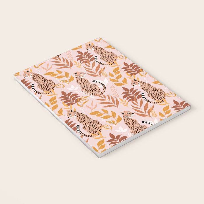 Summer Cheetah Pattern I - Terracotta  Notebook Gallery Image 3