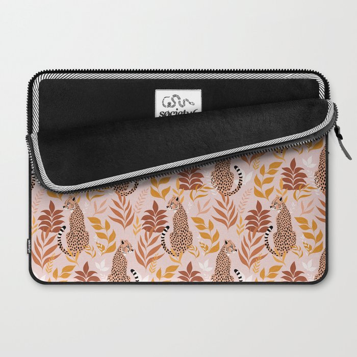 Summer Cheetah Pattern I - Terracotta  Laptop Sleeve Gallery Image 2
