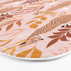 Summer Cheetah Pattern I - Terracotta  Bath Mat Gallery Image 3