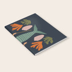 Hipster Mermaid Merman With Tattoos Poseidon King Of The Sea Midcentury Modern Cool Magical Mystical Abstract Art Bohemian Boho Style Trendy  Notebook Gallery Image 2