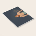 Hipster Mermaid Merman With Tattoos Poseidon King Of The Sea Midcentury Modern Cool Magical Mystical Abstract Art Bohemian Boho Style Trendy  Notebook Gallery Image 3