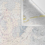 Vintage Map of The Nantucket Sound (1966) Wall Tapestry Gallery Image 3